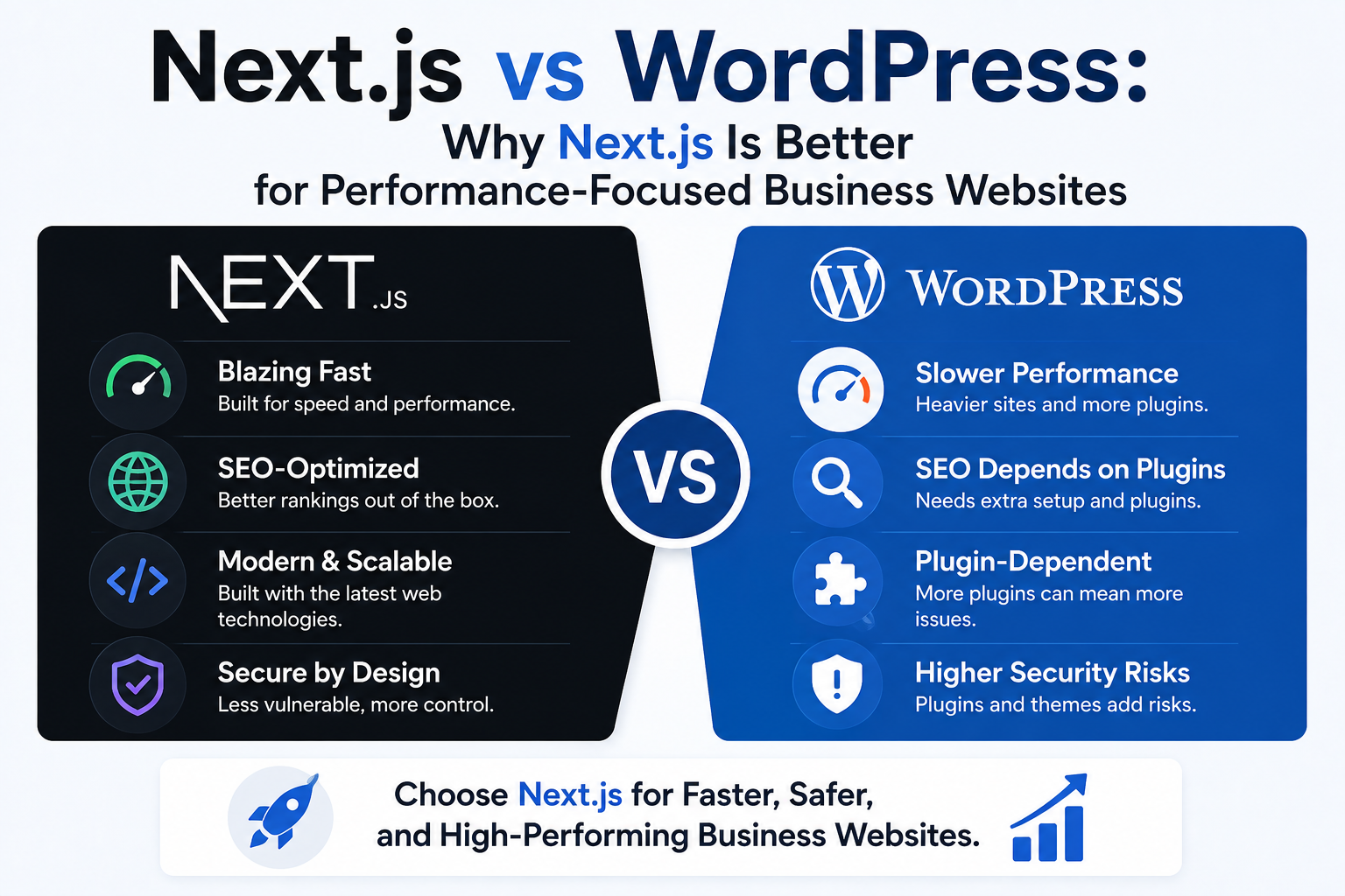 Next.js vs WordPress: Why Next.js Is Better for Performance-Focused Business Websites - web dev guide by Ostrune