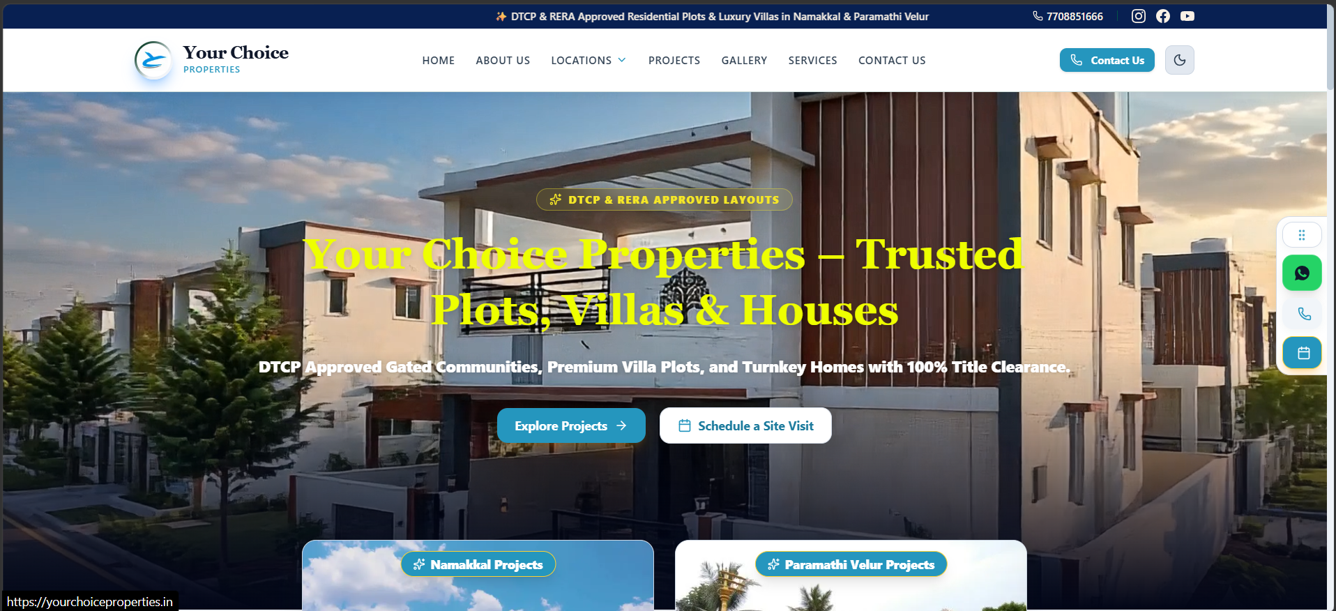 Real Estate Website - Mr. Thennarasu Sambathkumar